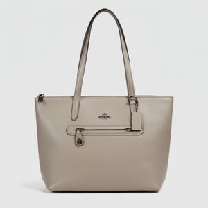 COACH, Taylor Beige/ Light Tan Pebbled Leather Zipper Closure Tote, E1780-38312